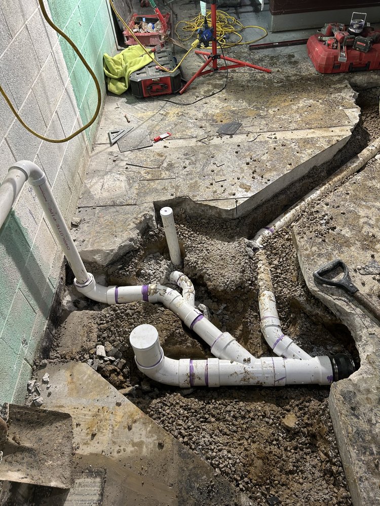 Basement bathroom plumbing installation near Attica, OH