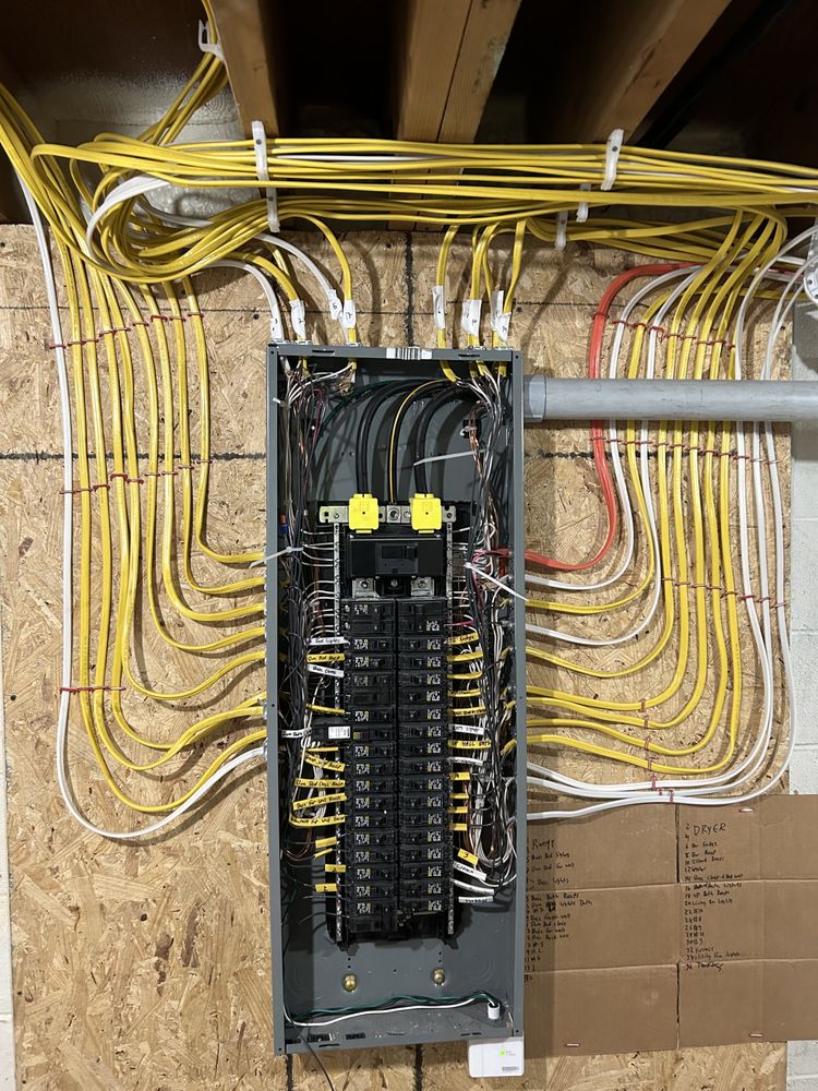 New breaker box electrical installation in Seneca County, OH