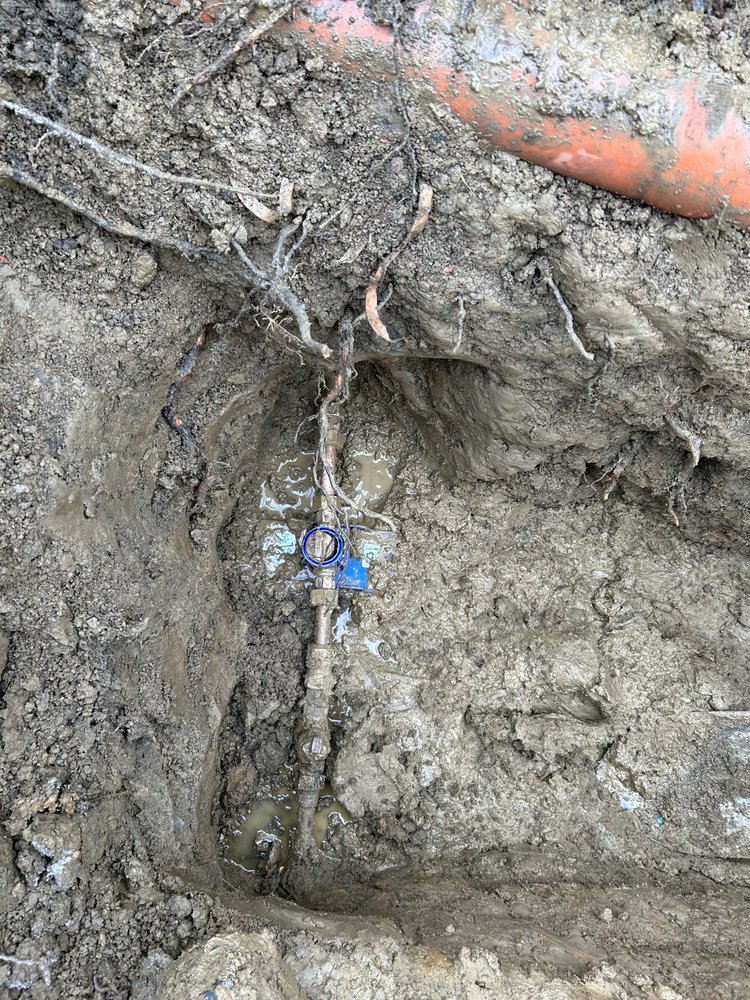 Underground curb stop replacement plumbing in Attica, OH
