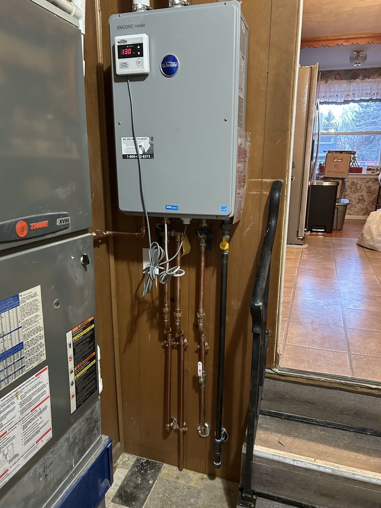Water heater install by Austin's Home Services in Seneca County